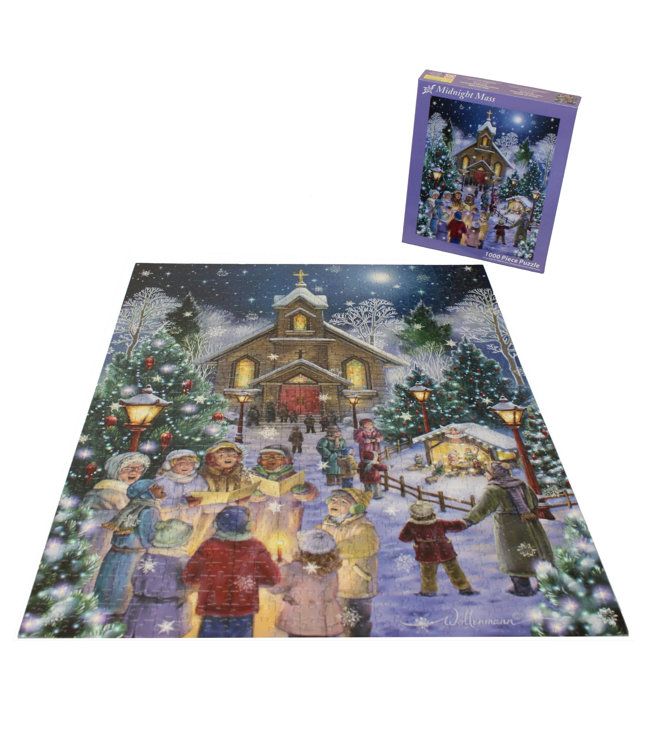 Amazon.com: Vermont Christmas Company Midnight Mass Jigsaw Puzzle