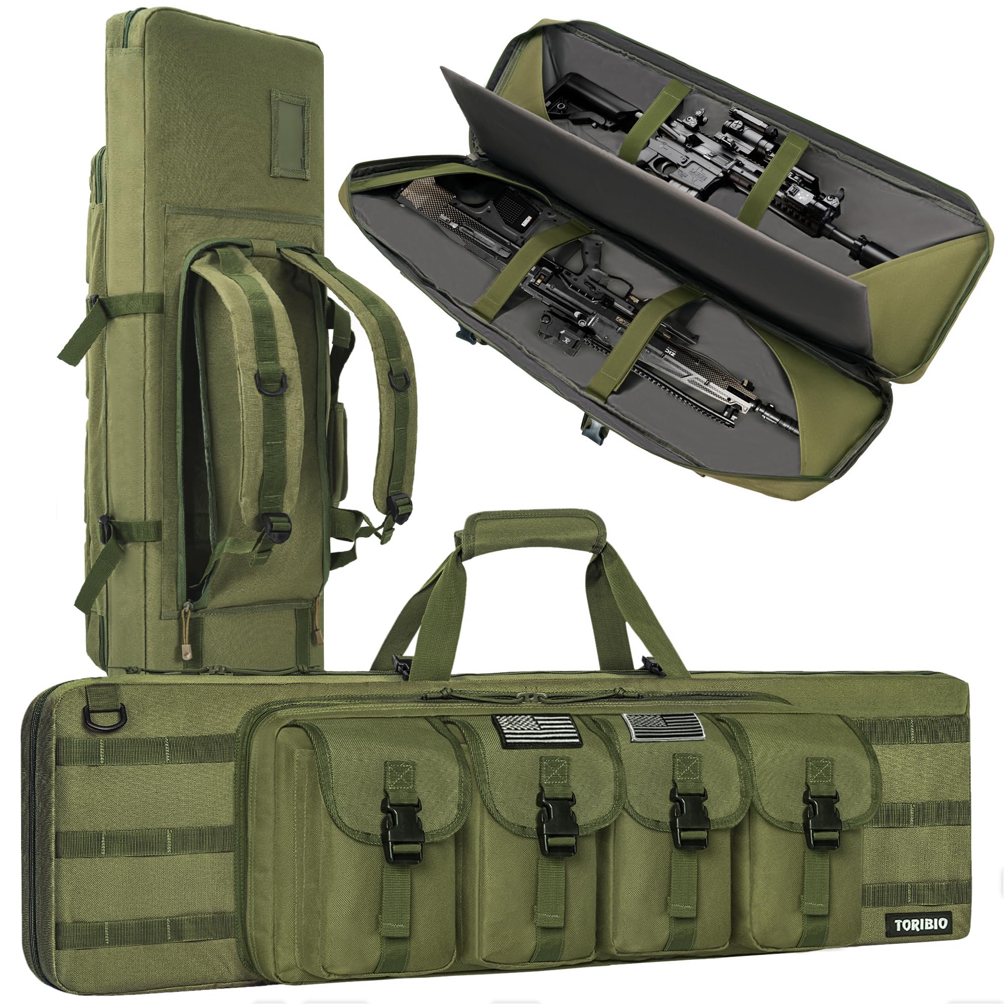 TORIBIO Double Rifle Case Soft Bag Gun Case - shooting | Mubboo
