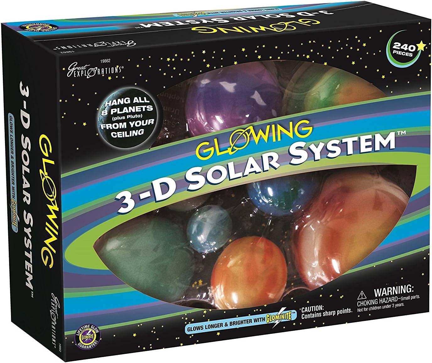 GLOW IN THE DARK 3D SOLAR SYST