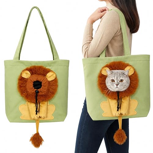 AULCTR Lion-Shaped Cat Carrier Bag