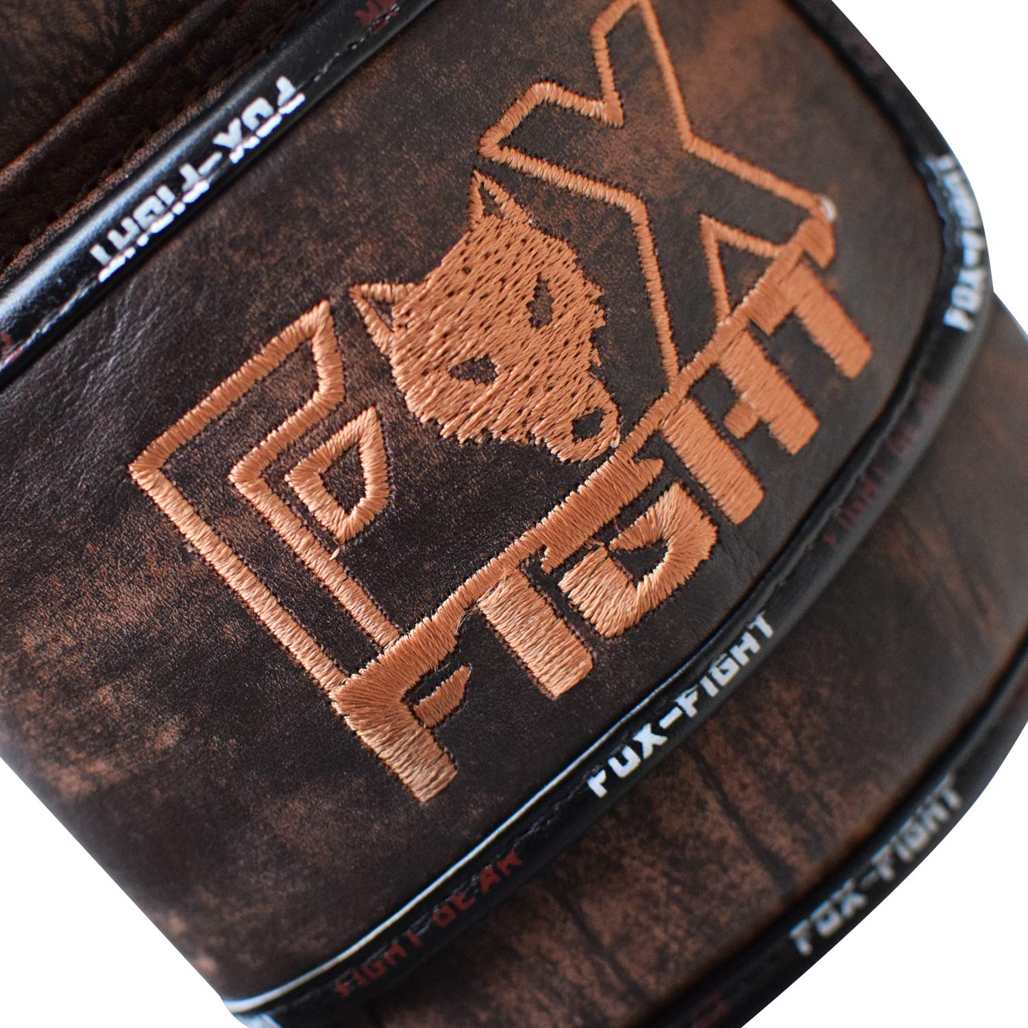 FOX-FIGHT Legend Boxhandschuhe | echtem Leder für Lange Haltbarkeit | Schutz & Stabilität | Boxen Kickboxen Muay Thai Training Sparring MMA | 10 12 14 16 OZ