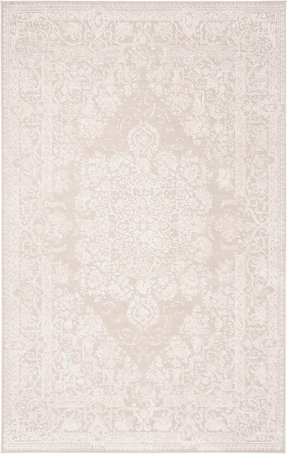 SAFAVIEH Reflection Collection Accent Rug – 2’3″ x 3′, Creme & Ivory, Vintage Distressed Design, Non-Shedding & Easy Care, Ideal for High Traffic Areas in Entryway, Living Room, Bedroom (RFT664D) SAFAVIEH Reflection Collection Accent Rug – 2’3″ x 3′, Creme & Ivory, Vintage Distressed Design, Non-Shedding & Easy Care, Ideal for High Traffic Areas in Entryway, Living Room, Bedroom (RFT664D)