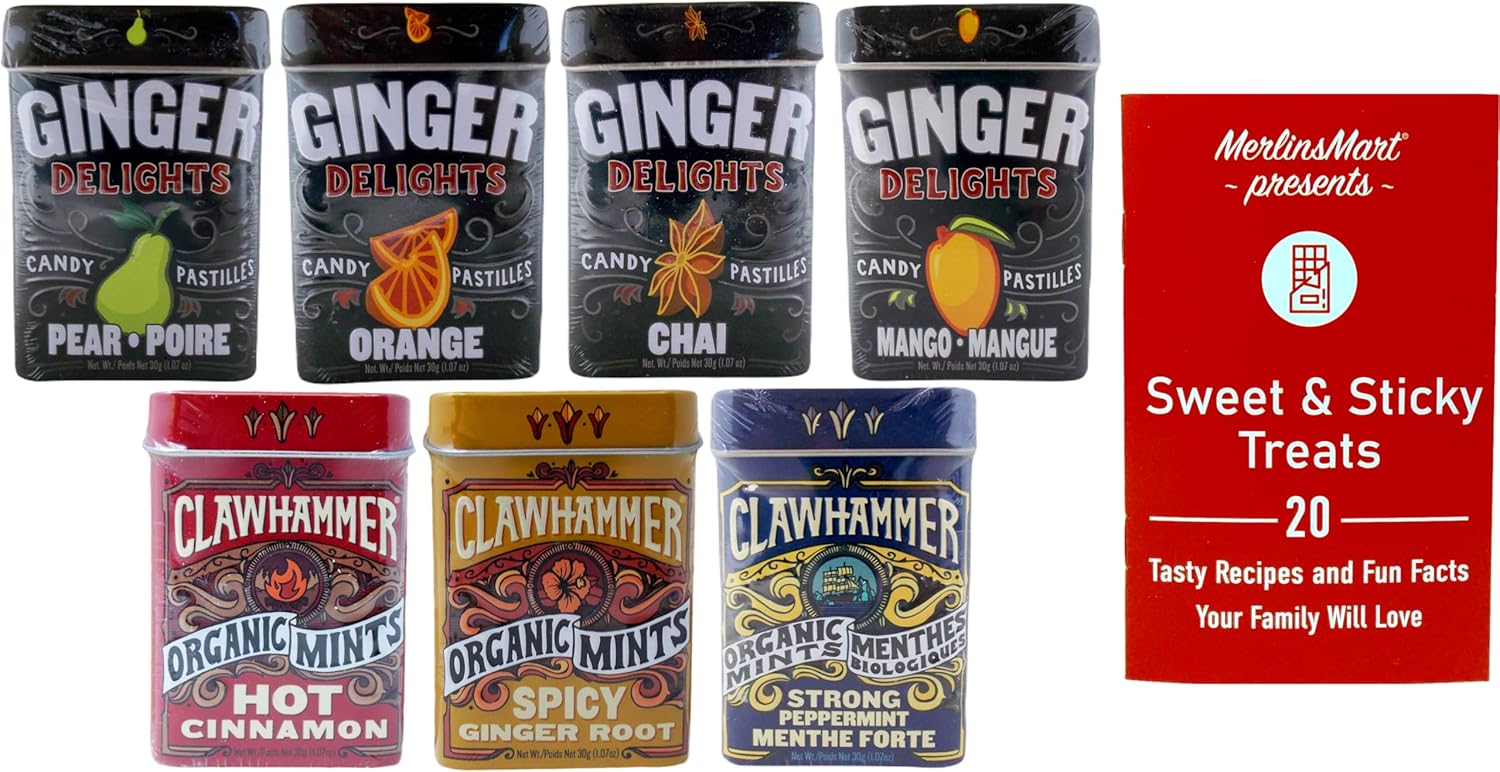 Ginger Delights and Clawhammer Mints 7 Flavor Variety Gift