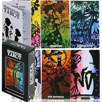 シルエットタロット  現代的タロット  カラフル Amazon.co.jp: mrdiyshisha シルエット タロット スモール
