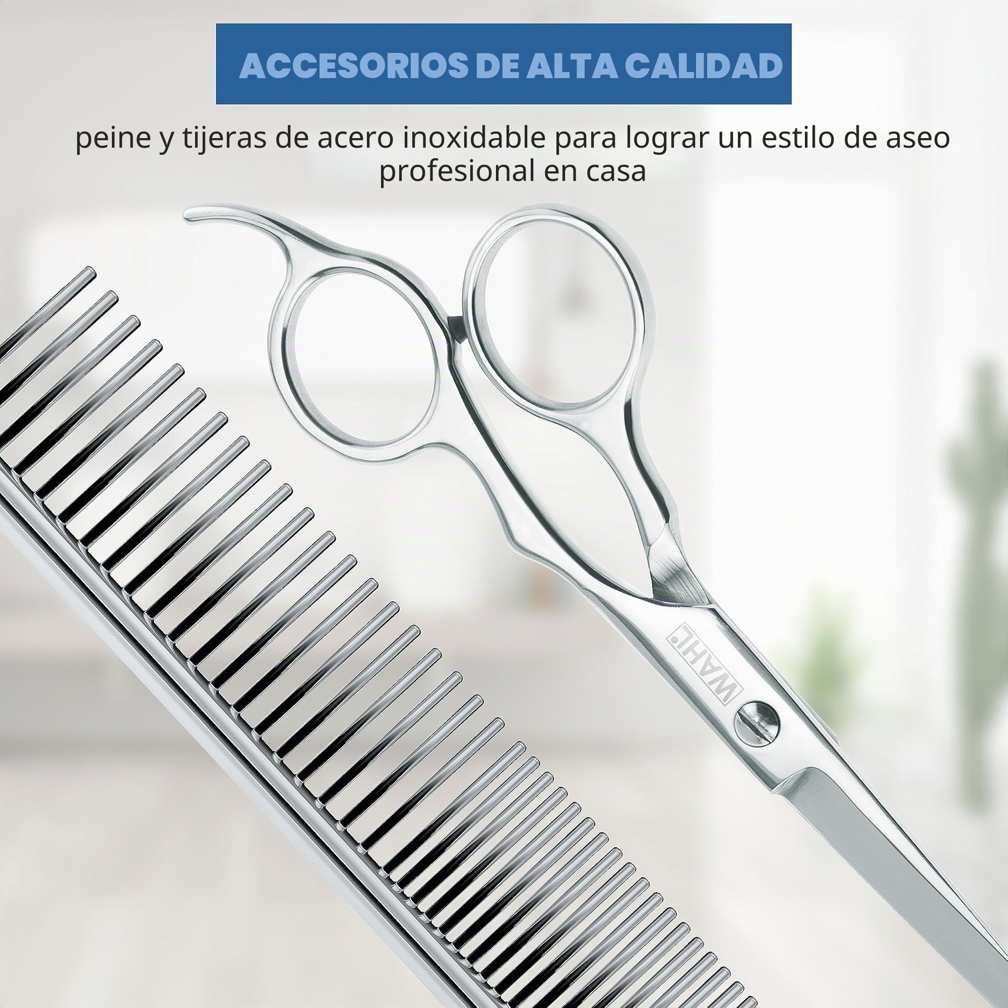 Wahl Power Pro - Cable Recargable de Iones de Litio inalámbrico, Kit de Aseo para Perros – Cortapelos eléctricos inalámbricos Resistentes para Aseo de Las Capas más Gruesas, Modelo 3024675 | Cortapelos eléctricos inalámbricos resistentes para perros para