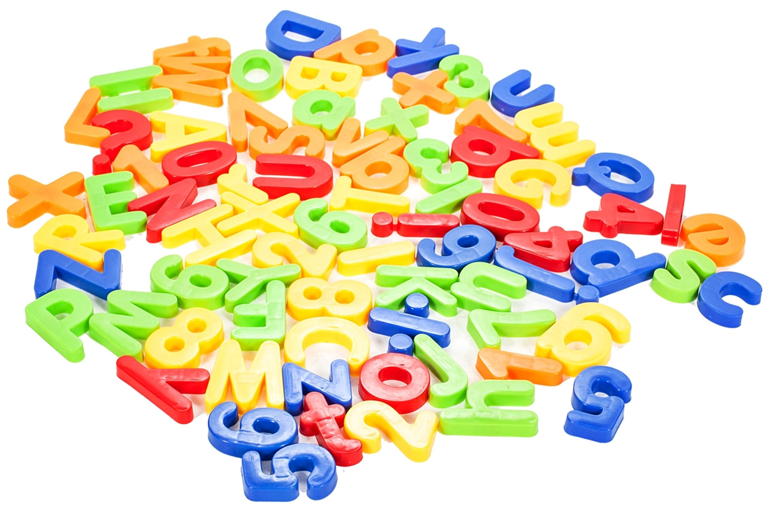 MalPlay 5901924208389 Literki I Cyferki Na Magnes 78 Szt ,wielokolorowy