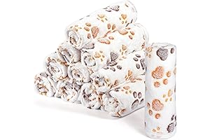 Cozy Comfort for Your Furry Friend: 12 Pieces Soft Fleece Dog Blankets