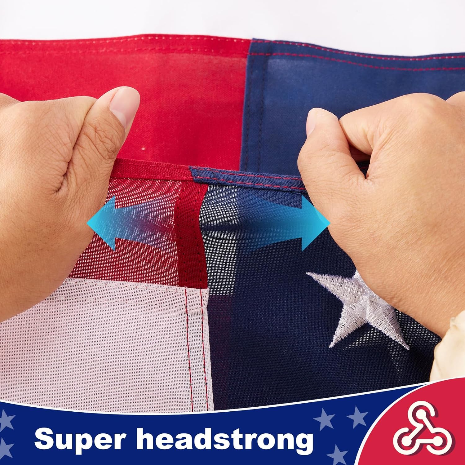 American Flag 4x6 ft Ultra Durable Series, Heavy Duty Spun Polyester, High Wind Fade Resistant US/USA Flags with Embroidered Stars & Sewn Stripes, Perfect for Outdoor Display - Image 5