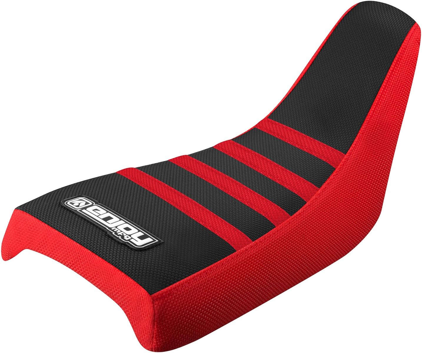 Enjoy Mfg Seat Cover - Compatible Fit for Honda Z50 Z50 - Red Sides/Black Top/Red RIbs #120