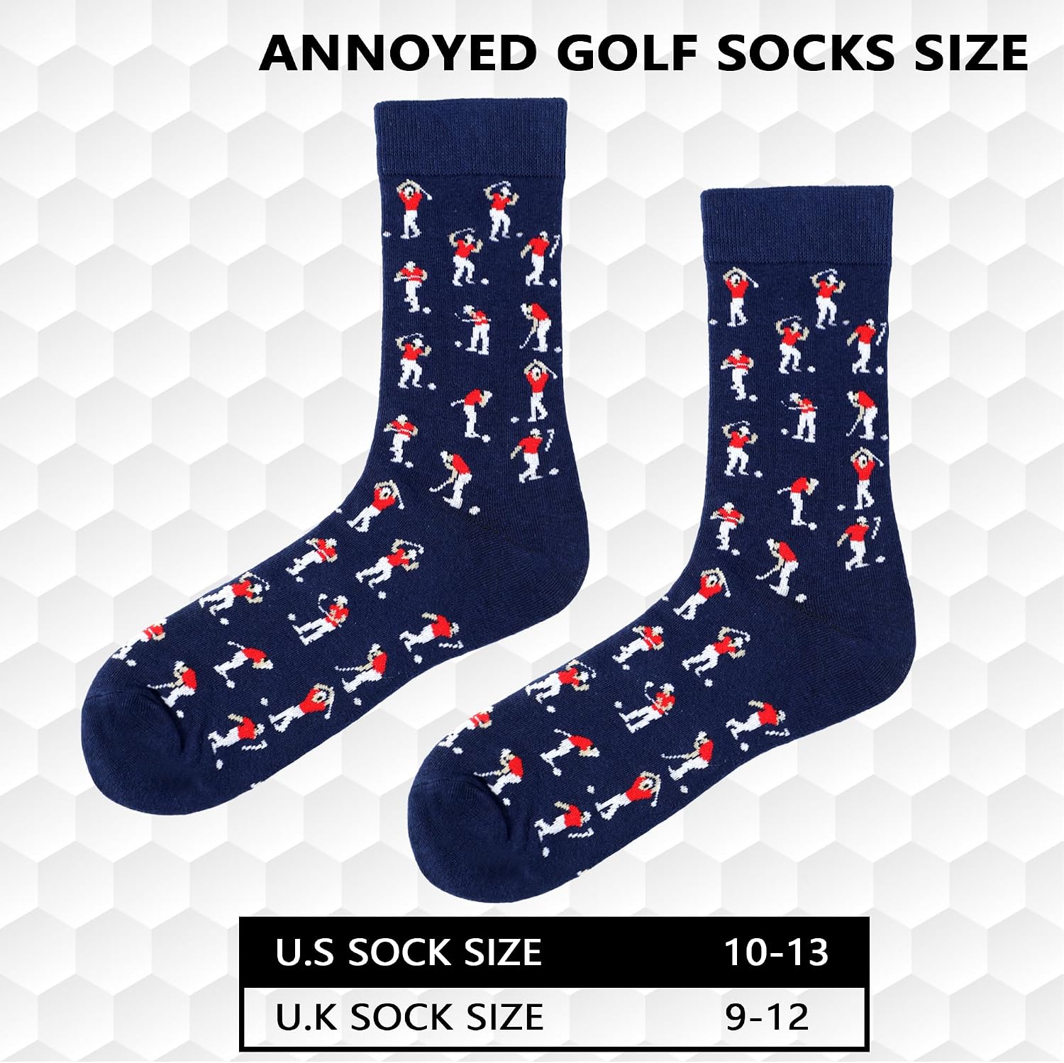 Annoyed Golf Socks for Men,Christmas Stocking Stuffers Gift for Dad Husband, Funny Golf Accessories Gifts for Men
