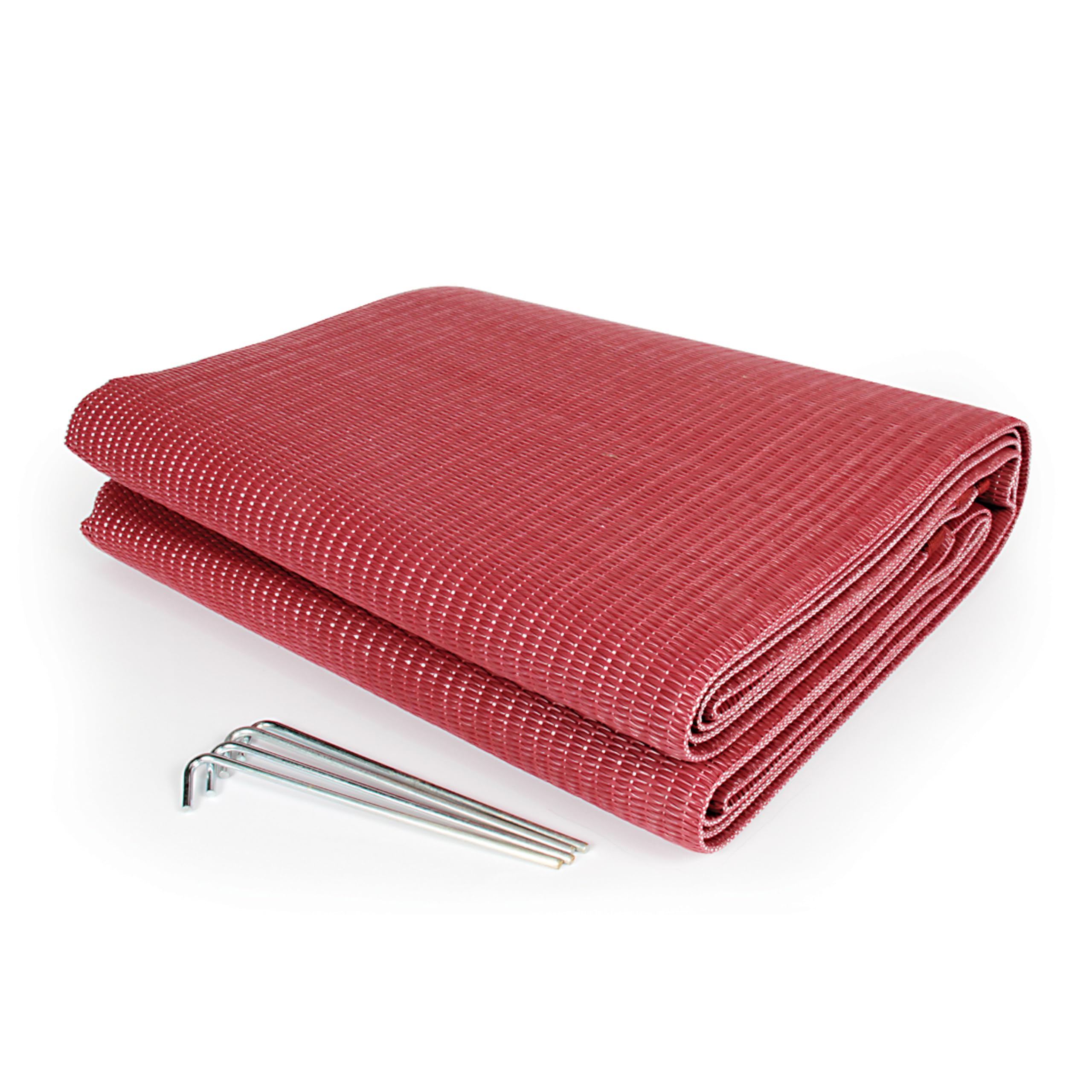 Camco 42882 Manta Reversible, 1.83 x 2.74 m, Color Borgoña