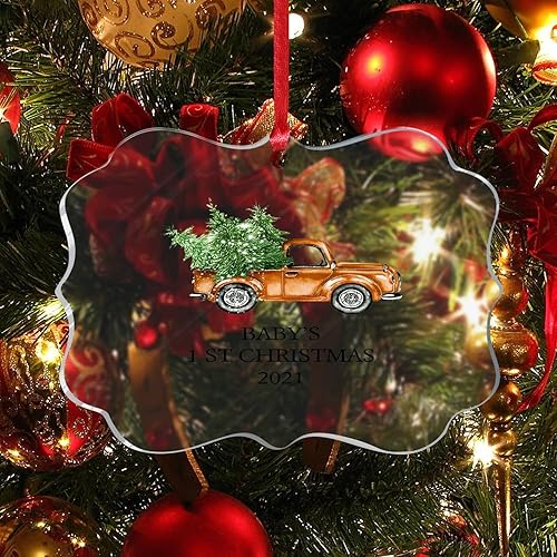 Miniatura 4 de Adorno de Navidad para el primer bebé 2022 para recién nacido, bebé, baby shower, nuevos padres, mamá, papá, primer día festivo, bebé, transparente,
