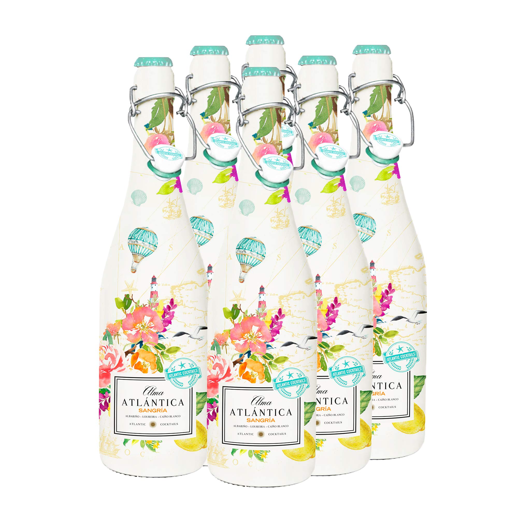 Alma Atlántica Sangría Blanca premium - Caja con 6 x 750 ml