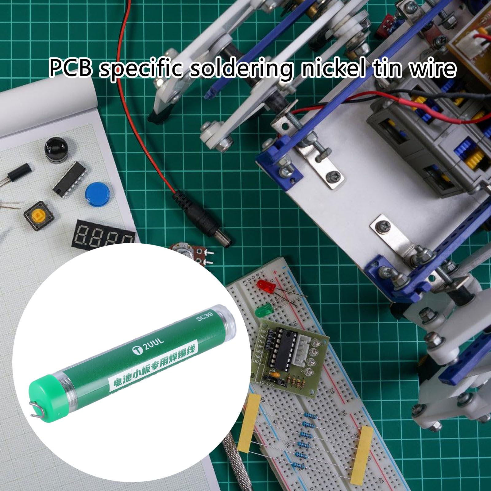 0.8mm Soldering Wire For Phone Battery Metal Board Repair Not Need Spots Welding Machine Soldering Wire Replacement