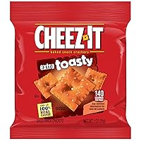 Vista 8 de Cheez-It Galletas de queso, galletas horneadas, porción individual, extra tostadas (40 bolsas)