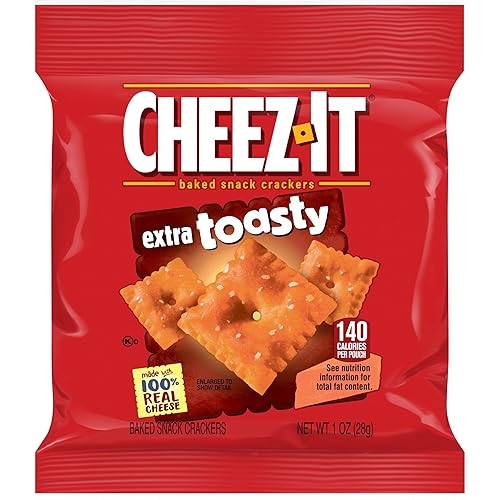 Miniatura 7 de Cheez-It Galletas de queso, galletas horneadas, porción individual, extra tostadas (40 bolsas)