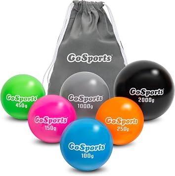 GoSports Plyometric الكرات الموزونة لتدريب البيسبول والكرة اللينة 6 حزم - اختر مجموعة Pro أو Elite