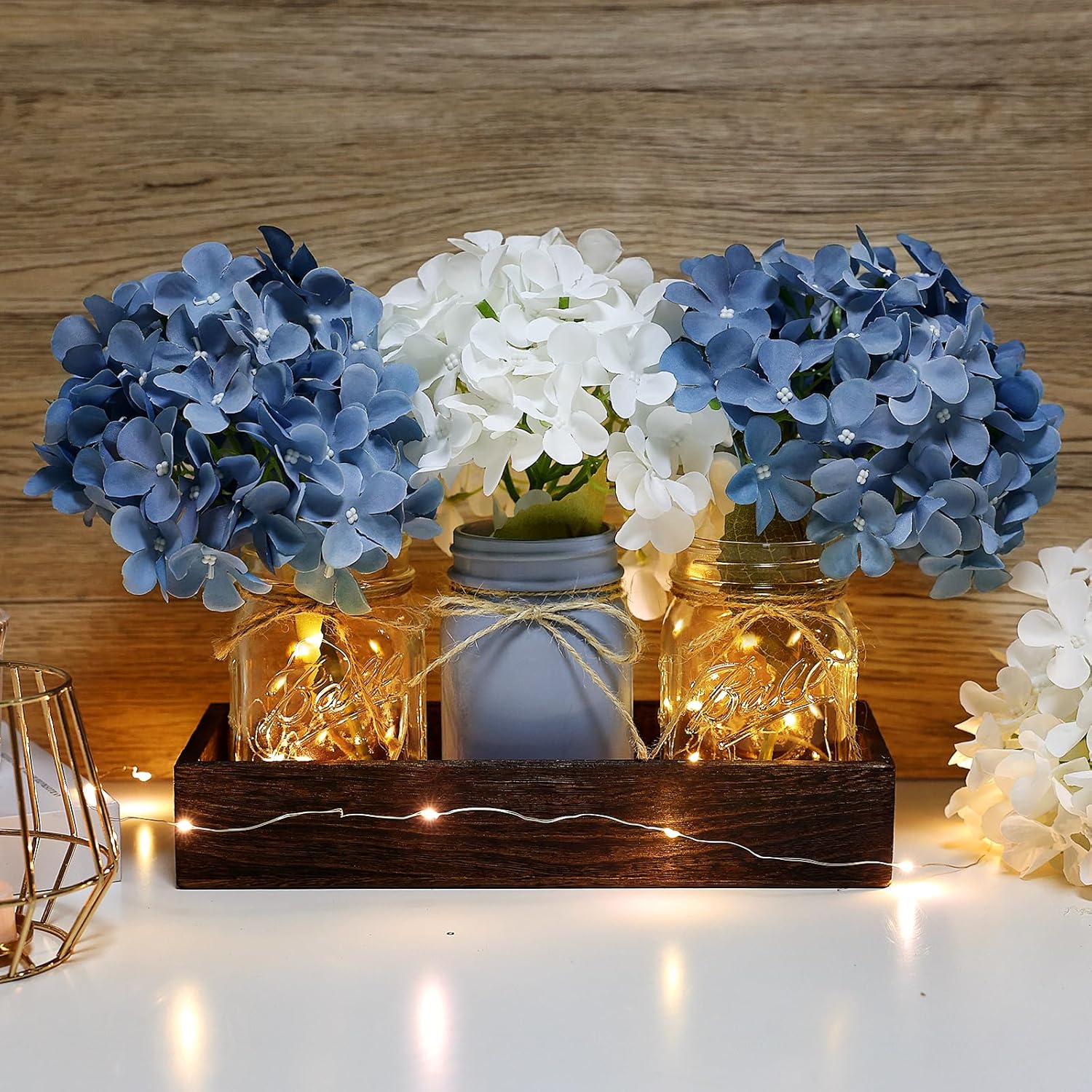 Mason Jar Centerpiece Table Decorations for Dining Room