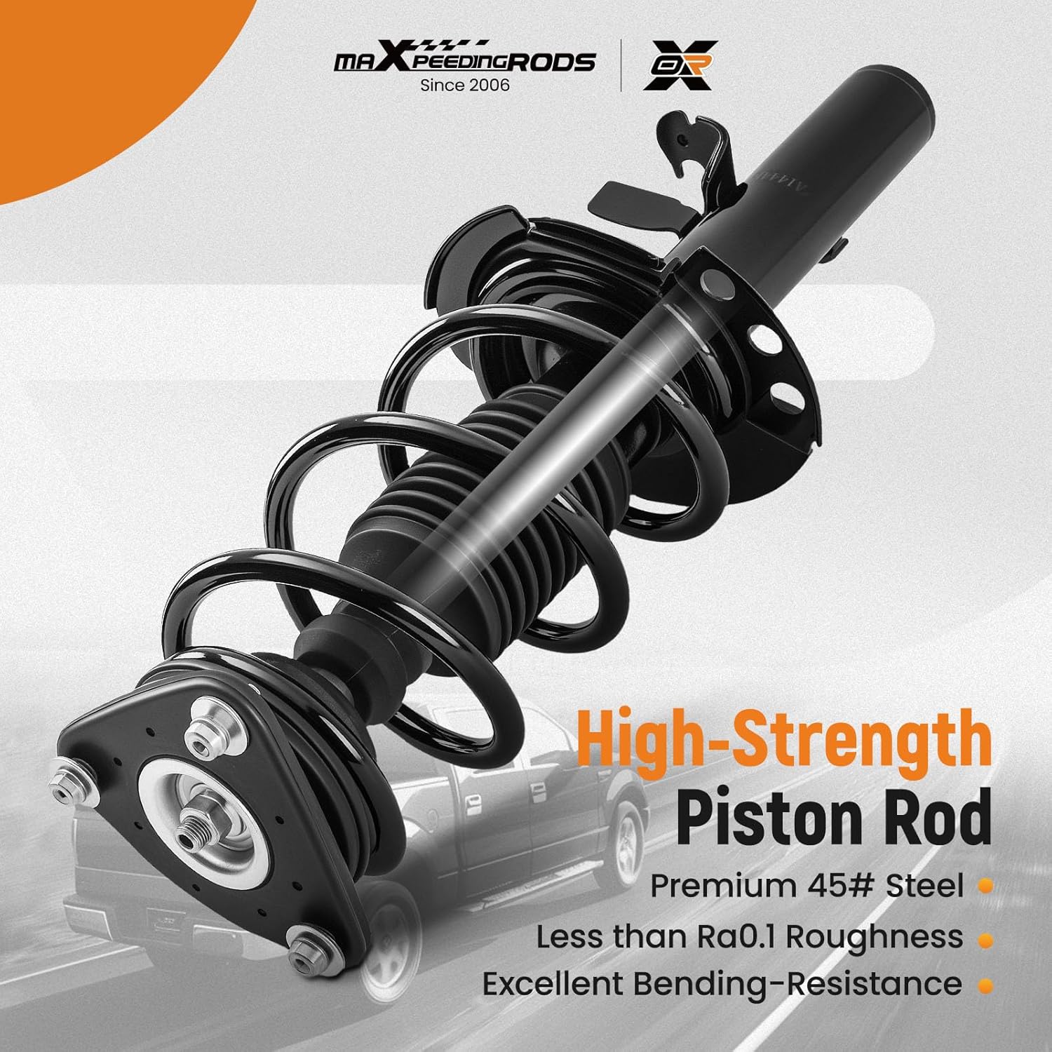 maXpeedingrods 172907 172908 Front Strut for Ford Focus 2013-2018 1.0L 2.0L L4 Hatchback/Sedan, 2Pc Shock Absorber Strut with Coil Spring Assembly