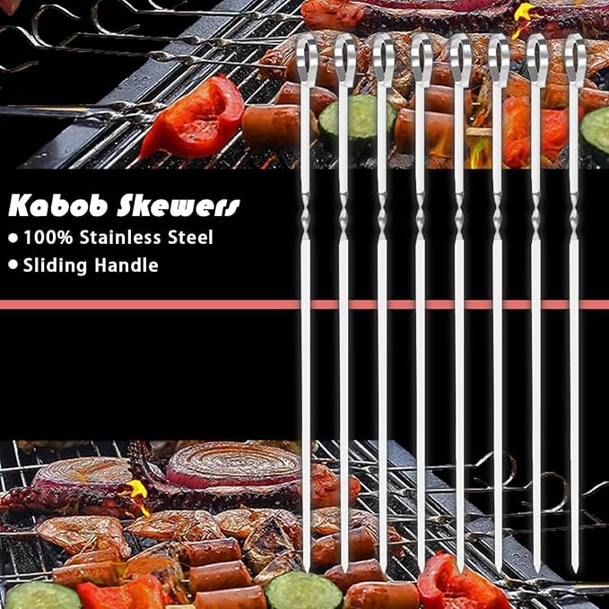 Set de 20 piezas de utensilios para parrilla en acero inoxidable miniatura 7