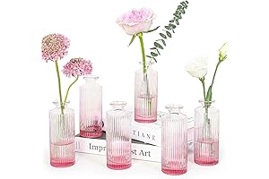 6pcs Small Pink Vases: A Touch of Elegance for Your Decor