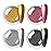 Allstarry Gold and Silver Chrome Nail Powder, 4 Colors Metallic Effect Mirror Chrome Powder Pigment Holographic Manicure Pigment Gold Siver Pink Chrome Nail Glitter