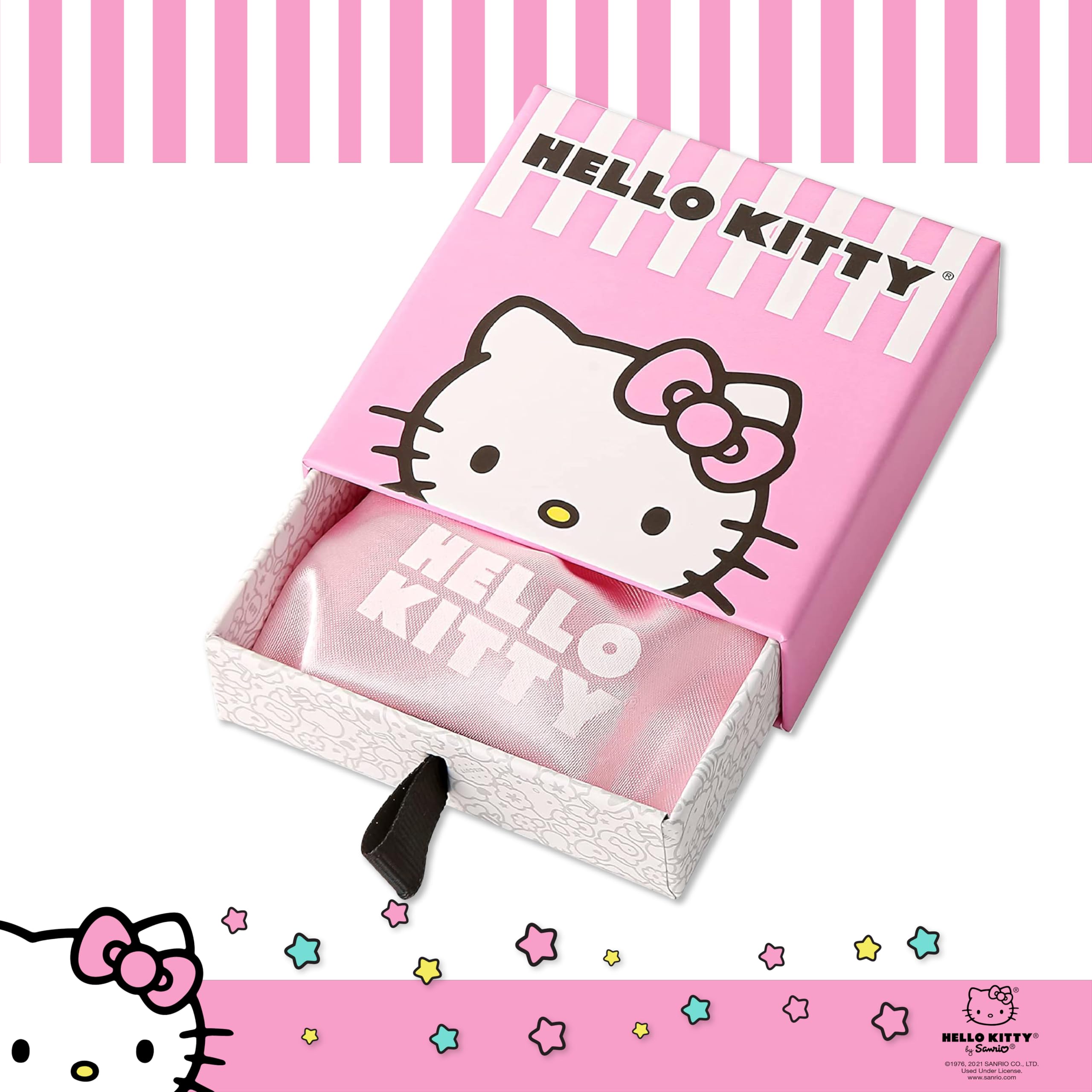 Hello Kitty Nasenringe, 20 g, Edelstahl, Kawaii, niedlich, 316L, gerader Knochen, offizielles Lizenzprodukt von Sanrio
