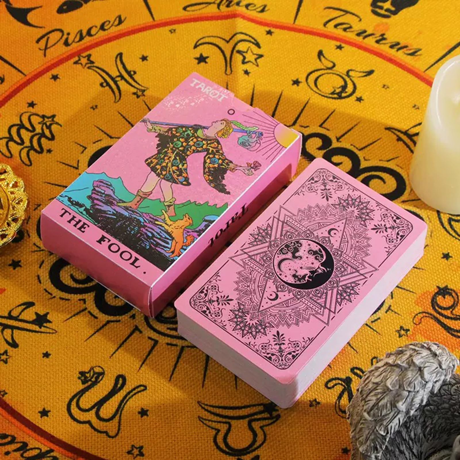 Amazon.co.jp: ZebrAnt ピンク タロットカード かわいい 初心者