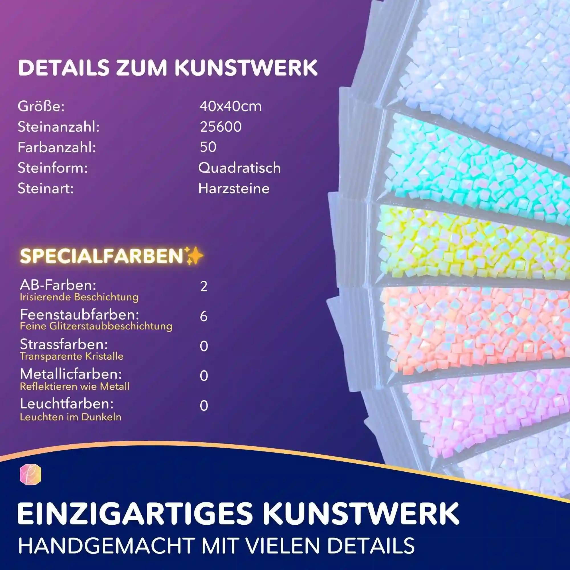 Picmondoo Diamond Painting - 40x40cm - Königin im eigenen Licht