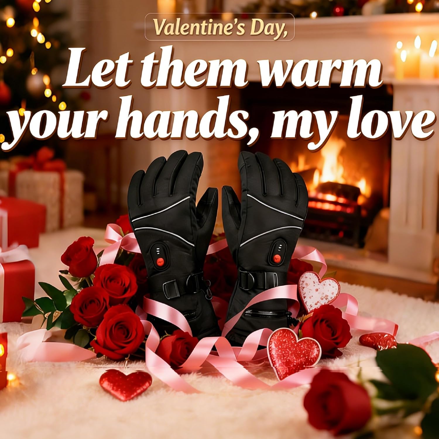 Heated Gloves for Men Women,3 Levels Temperature Rechargeable Waterproof Touchscreen Electric Gloves with Long Life for Skiing Motorcycle Hunting Cycling Outdoor Work Extreme Cold Winter DB - Image 2