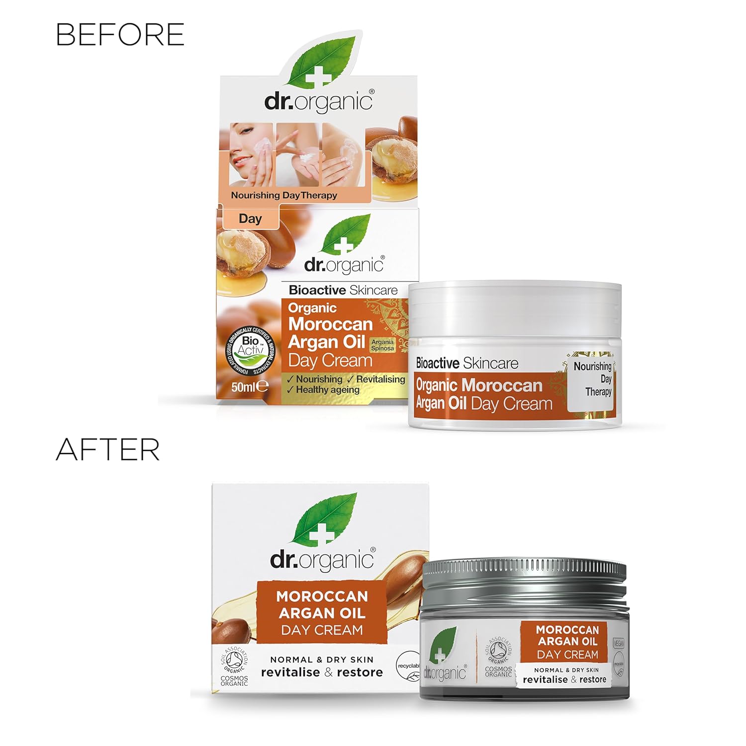 Dr. Organic Moroccan Argan Oil Day Cream | Nourishing Day Therapy Cream, For Normal to Dry Skin, Revitalizing, Vegan, Certified Organic, Curelty-Free, Paraben & SLS-Free, 50 mL / 1.7 fl oz - Image 10