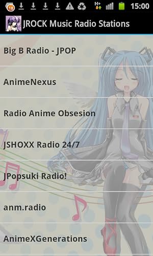 JROCK Music Radio Stations – vue 2
