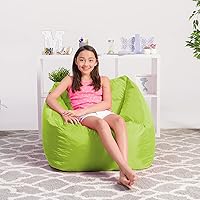 Vista 418 de Posh Creations Puf estructurado cómodo para jugar, leer y ver la televisión, Malibu Lounge, tela de lona para colorear, criaturas