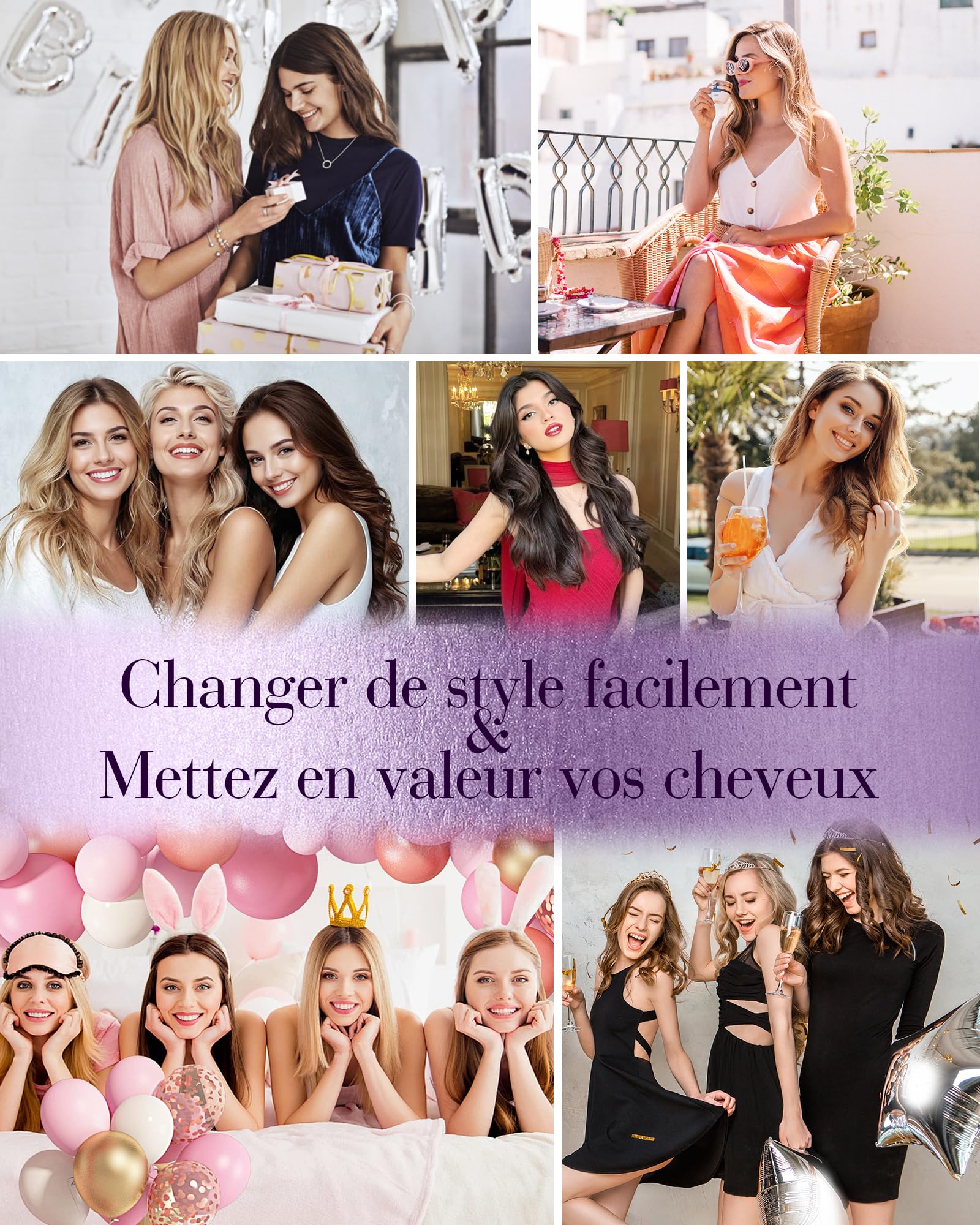 LaaVoo Extension Cheveux Naturel Keratine Blanc 50g 50 Mèche 40cm Extension Cheveux Humain Keratine Platine Lisse #60