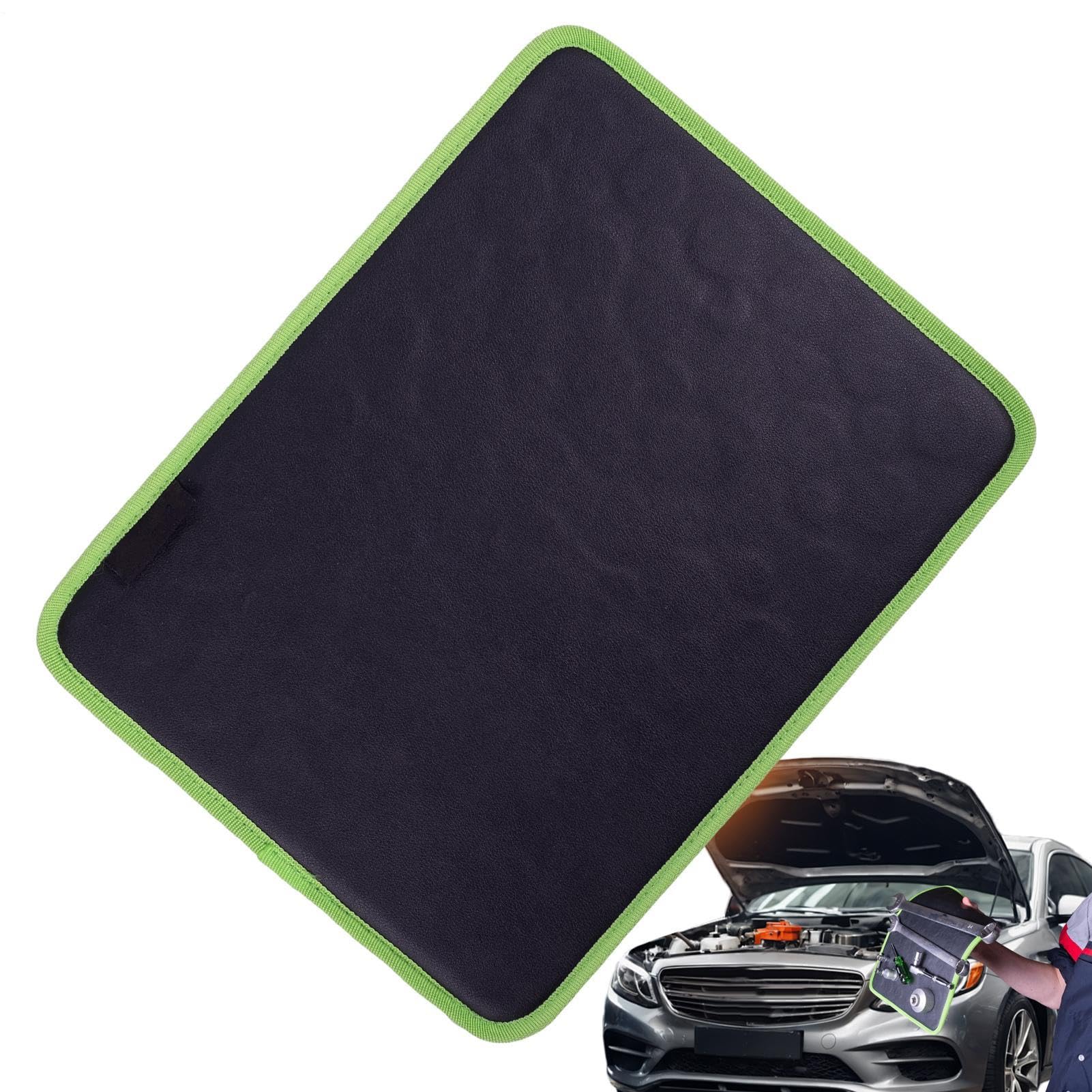 Vassoio magnetico per attrezzi, design flessibile e flessibile, tappetino | in pelle PVC resistente, presa sicura per supporti hardware, soluzione portatile per il piano di lavoro, per