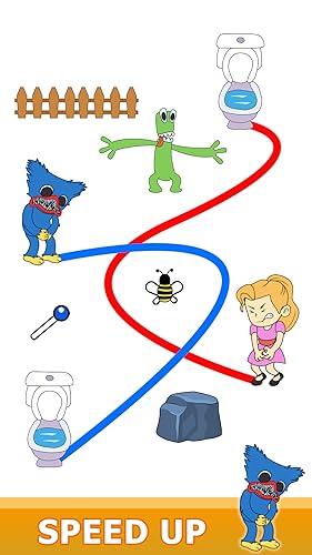 Miniatura 2 de Toilet Rush Race Master Draw Puzzle: Draw Line To Go Home Pee Challenge Fun Brain Game