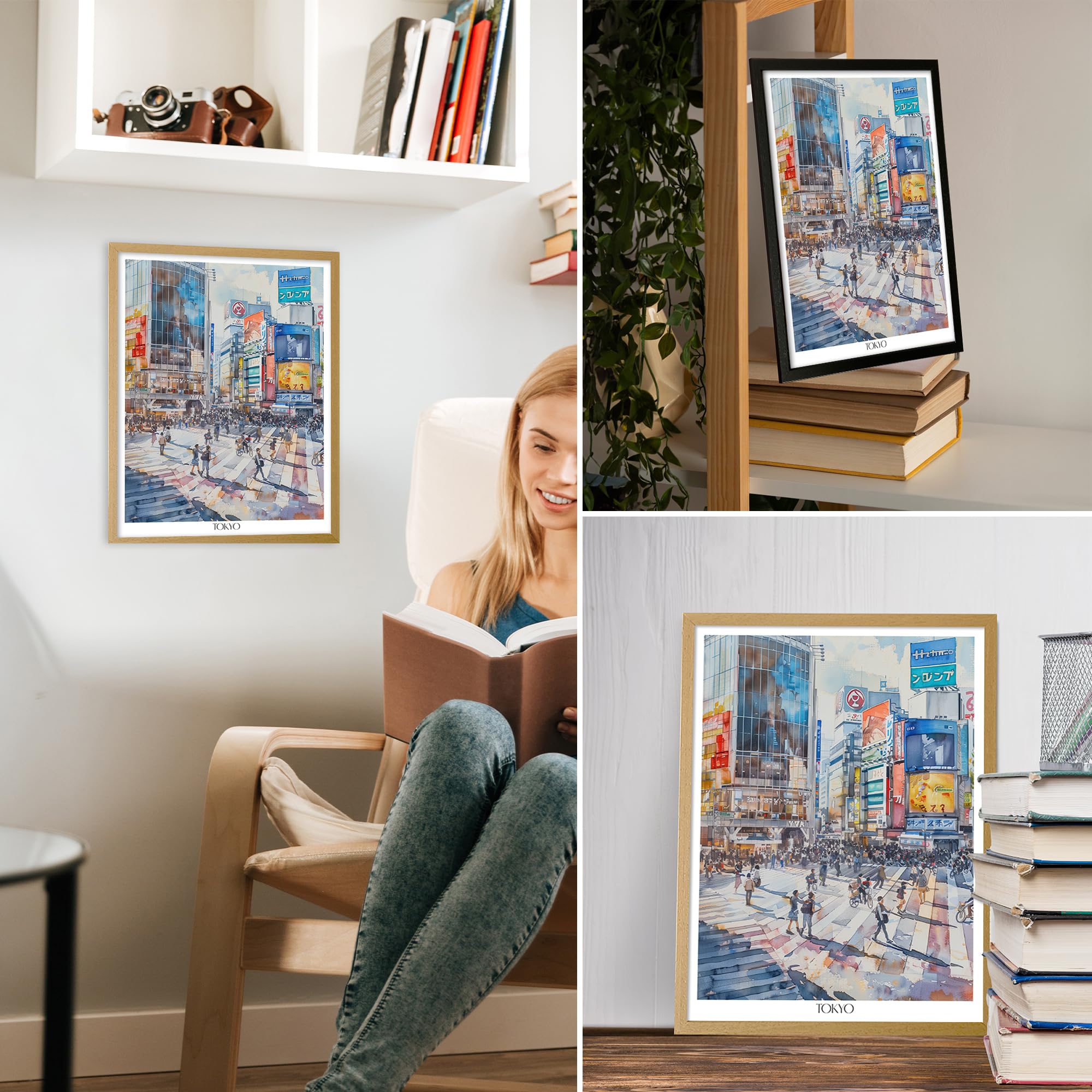 Amazon.com: Wallbuddy Tokyo City Street Scene Wall Art