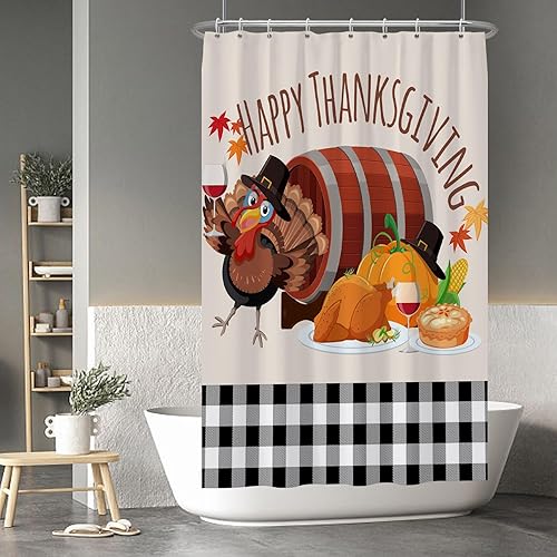 Miniatura 208 de Baocicco Juego de cortinas de ducha de fantasmas de Halloween, encantadores fantasmas de dibujos animados, divertidos trucos o tratos, cortinas de