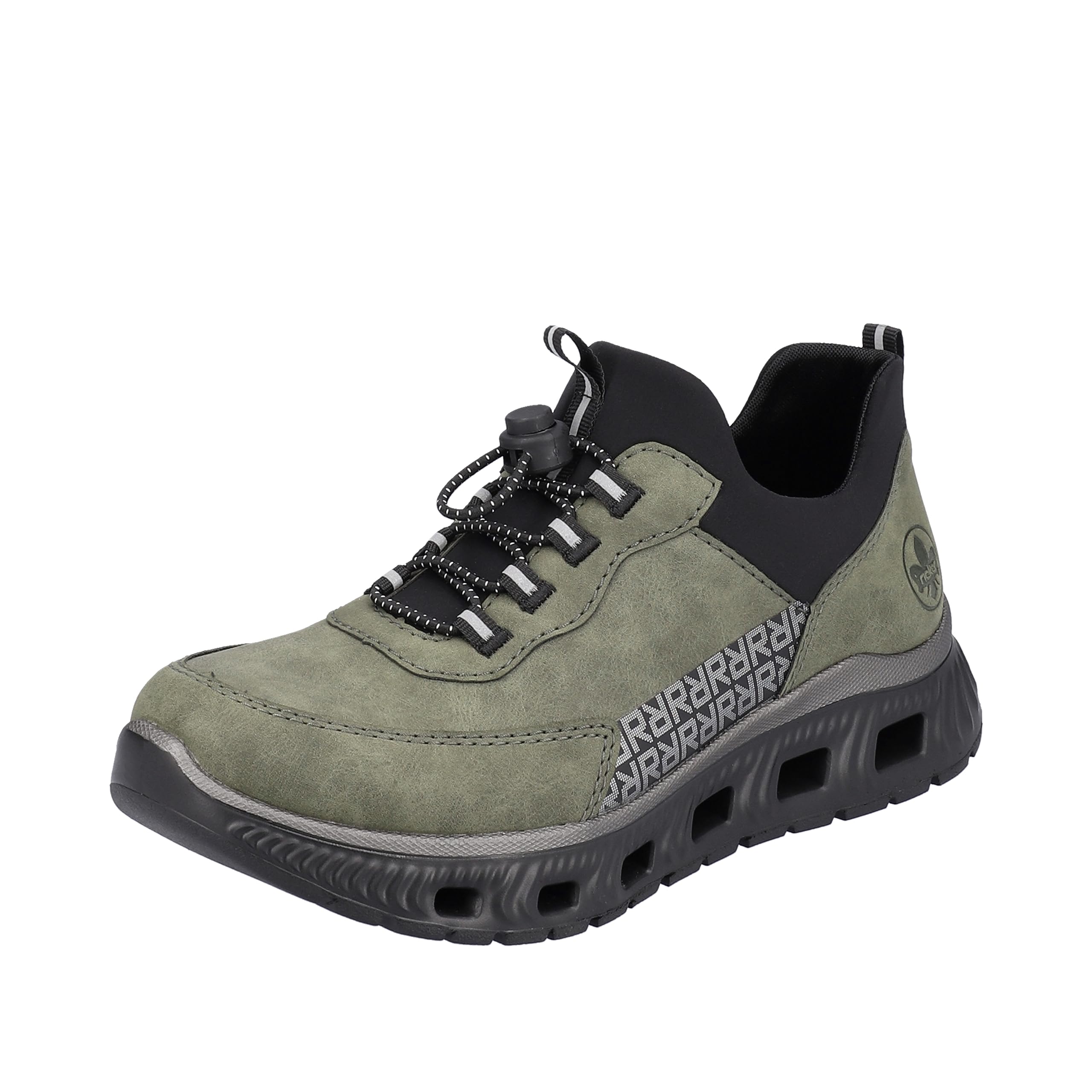 Rieker Women's M6058 Trainers, Green Combi, 5 UK