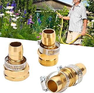 Cyrank 3 peças adaptador de mangueira de jardim, conectores de mangueira de jardim, conexão rápida, acessórios de mangueira de jardim para kit de reparo de mangueira de jardim, adaptador de conector rápido, peças de ferramentas de irrigação