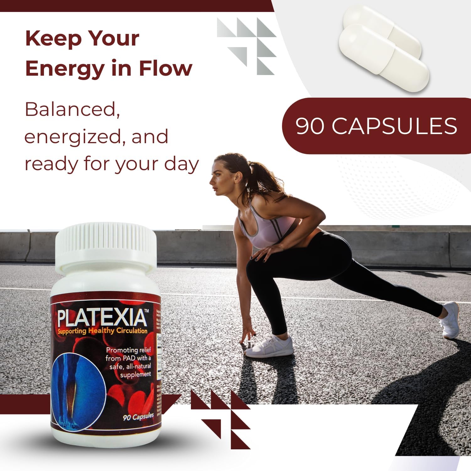 Vision Nutra Platexia with 3,000 FU Nattokinase NSP-2 | Support Blood Circulation | Non-GMO & Kosher | 90 Vegan Capsules, 3-Month Supply