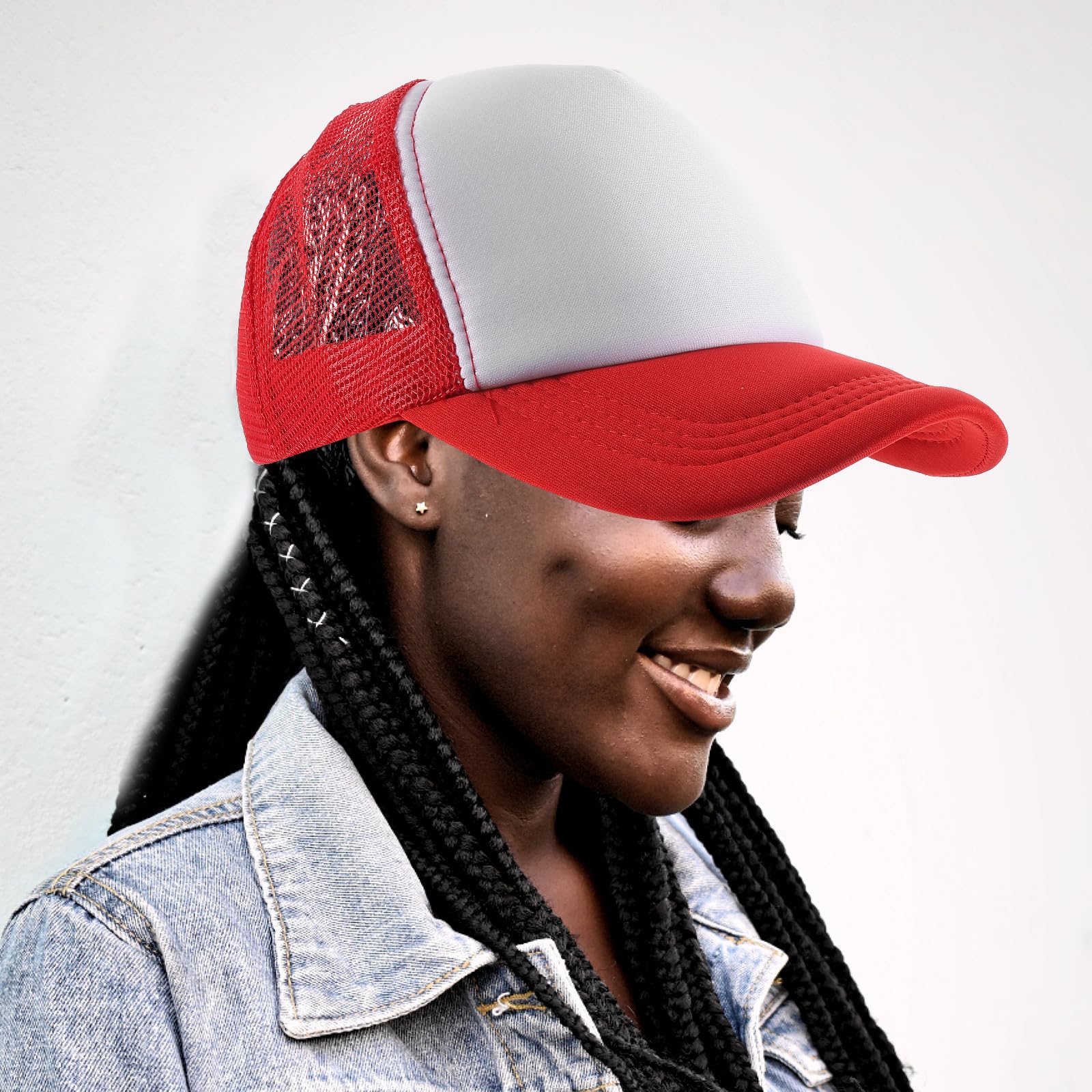 VALICLUD Lot de 10 Casquettes de Baseball pour Sublimation en Filet