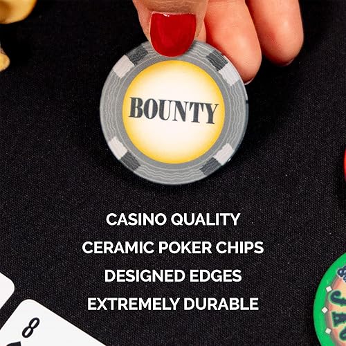 Miniatura 5 de Classic Bounty Chip Set de 10 fichas de torneo de póquer Texas Holdem