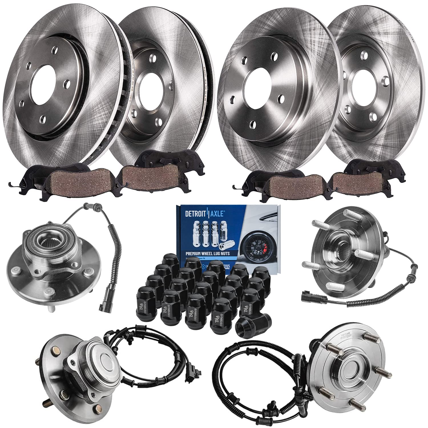 Detroit Axle - Brake Kit for Dodge Grand Caravan Chrysler Town &amp; Country
