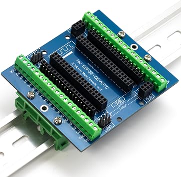 whiteeeen ل ESP32 اندلاع المجلس مع الدين السكك الحديدية جبل 3.81 mm/0.15 "محطة GPIO توسيع المجلس 3 أنواع المخرجات ل ESP32 وحدة ESP-WROOM-32 ESP32-DevKitC كتلة ثنائي الفينيل متعدد الكلور