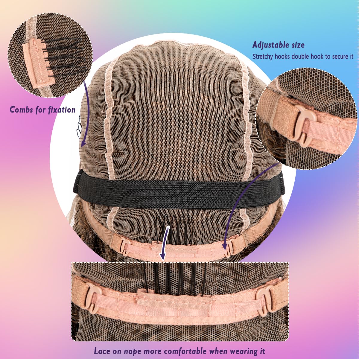 originea DAIXI 26'' Single Full Lace Box Braided Wigs for Black Women, Full Hand-Knitted Square Parted Synthetic Braided Lace Wigs with Baby Hair (Square Partition, T1B/30)
