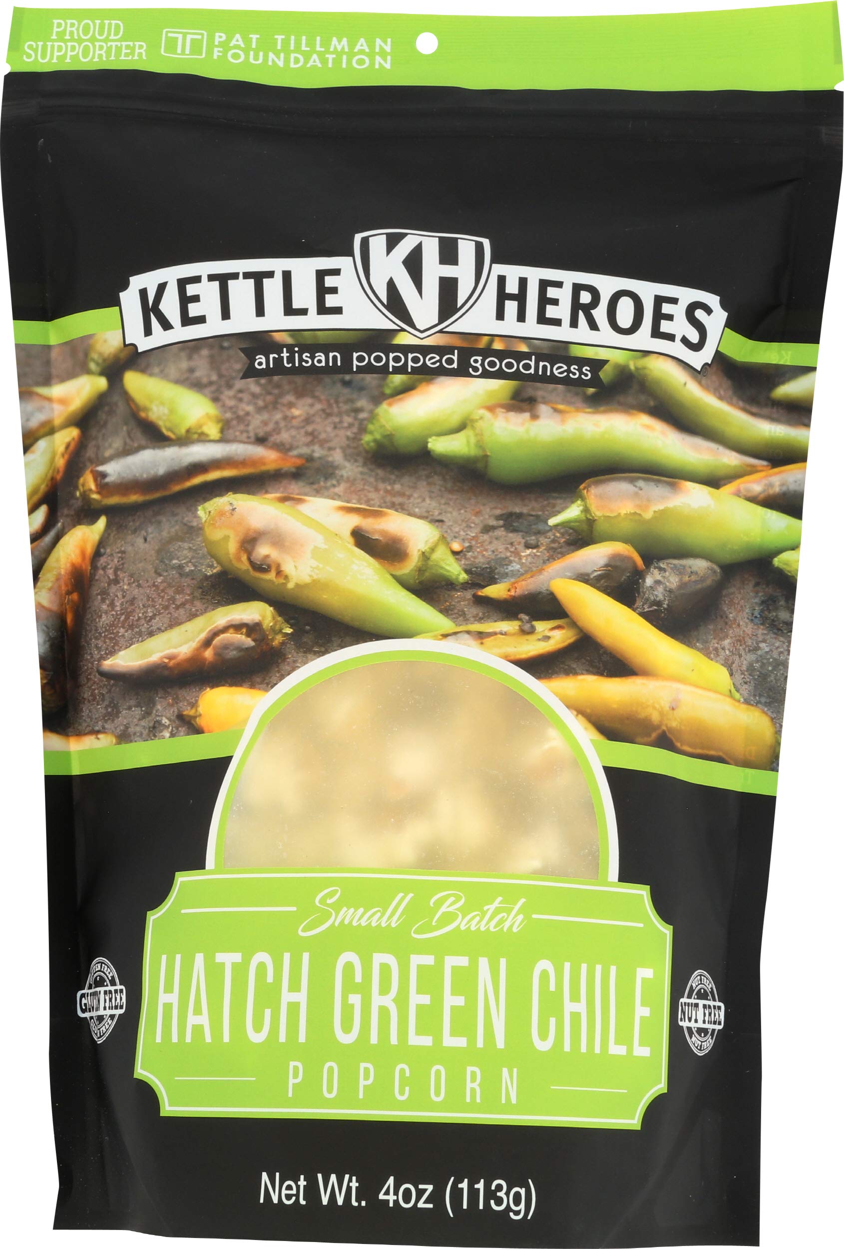 Kettle HeroesHatch Green Chile Cheddar Popcorn, 4 OZ