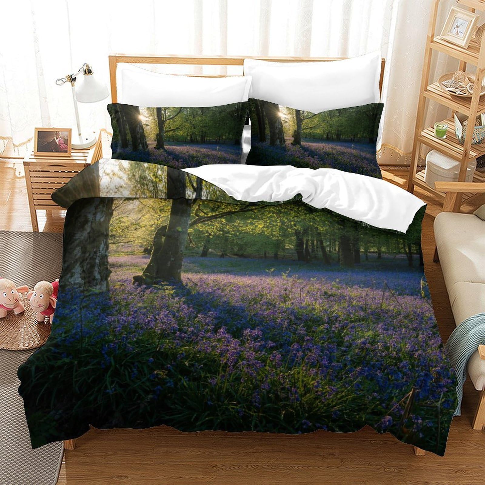Parure de lit arbre et forêt pour une chambre nature et cocooning