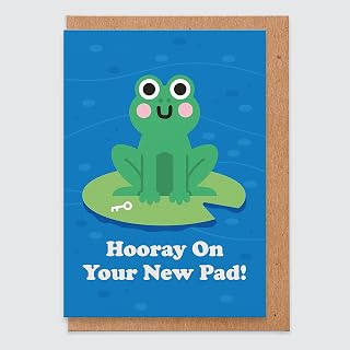 STUDIO BOKETTO New Home Card New Pad Card New House Card New Home Card Funny New Home Gifts for Couple for Friend, white