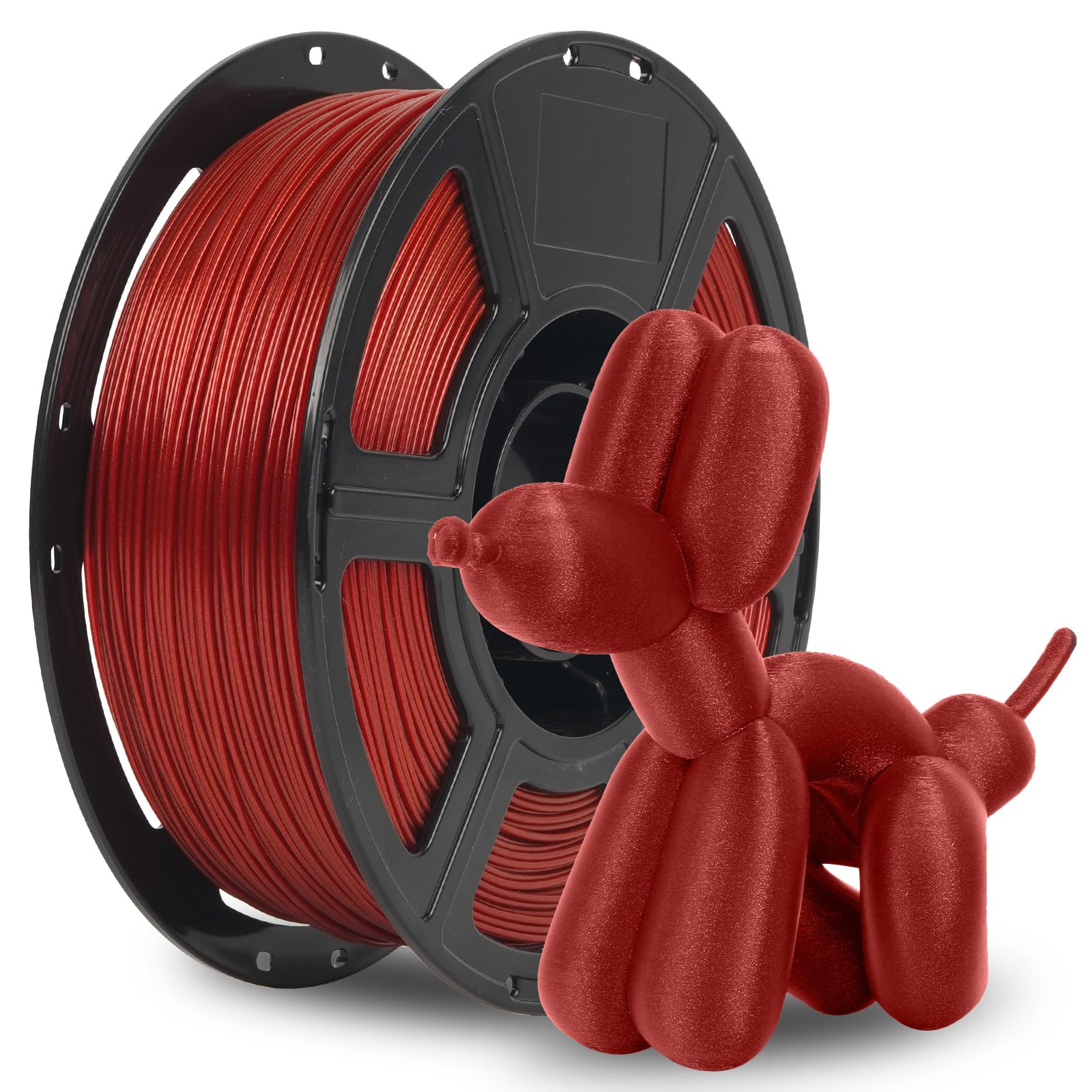 FLASHFORGE Rapid PLA Filament 1.75mm Aurora Red, 500mm/s High Speed Printing, 3D Printer Filament 1kg Spool, Dimensional Accuracy +/- 0.02mm, Enjoy